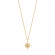 ANIA HAIE 14K GOLD PLATED ON STERLING SILVER MIDNIGHT STAR NECKALCE