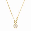 ANIA HAIE 14K GOLD PLATED ON STERLING SILVER ECLIPSE EMBLEN NECKLACE