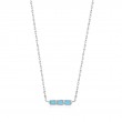 ANIA HAIE STERLING SILVER TURQUOISE BAR NECKALCE
