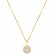 Glam Disc Pendant Necklace