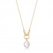 Pearl Sparkle Pendant Necklace