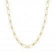 Gold Cable Connect Chunky Chain Necklace