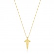 Gold Geometric Point Pendant Necklace