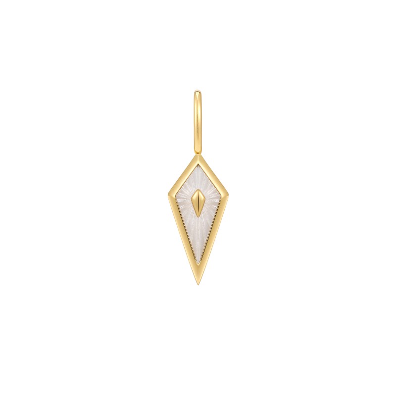Gold Mother Of Pearl Kite Charm