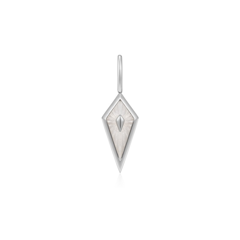 Silver Mother Of Pearl Kite Charm