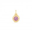 Gold Lilac Marble Charm