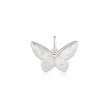Silver Mother Of Pearl Butterfly Charm