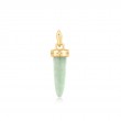 Gold Amazonite Drop Charm