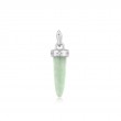 Silver Amazonite Drop Charm