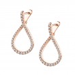 Unique Diamond Hoop Earrings - 1.00 Carat