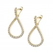 Unique Diamond Hoop Earrings - 1.00 Carat