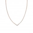 V Shaped Graduated Diamond Tennis Necklace
