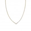 V Shaped Graduated Diamond Tennis Necklace