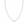 V Shaped Graduated Diamond Tennis Necklace