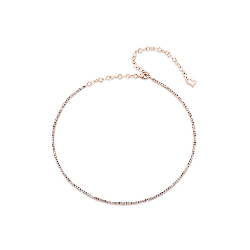 Diamond Tennis Choker Necklace