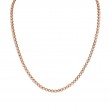 Bezel-Set Round Diamond Tennis Necklace