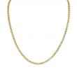Bezel-Set Round Diamond Tennis Necklace