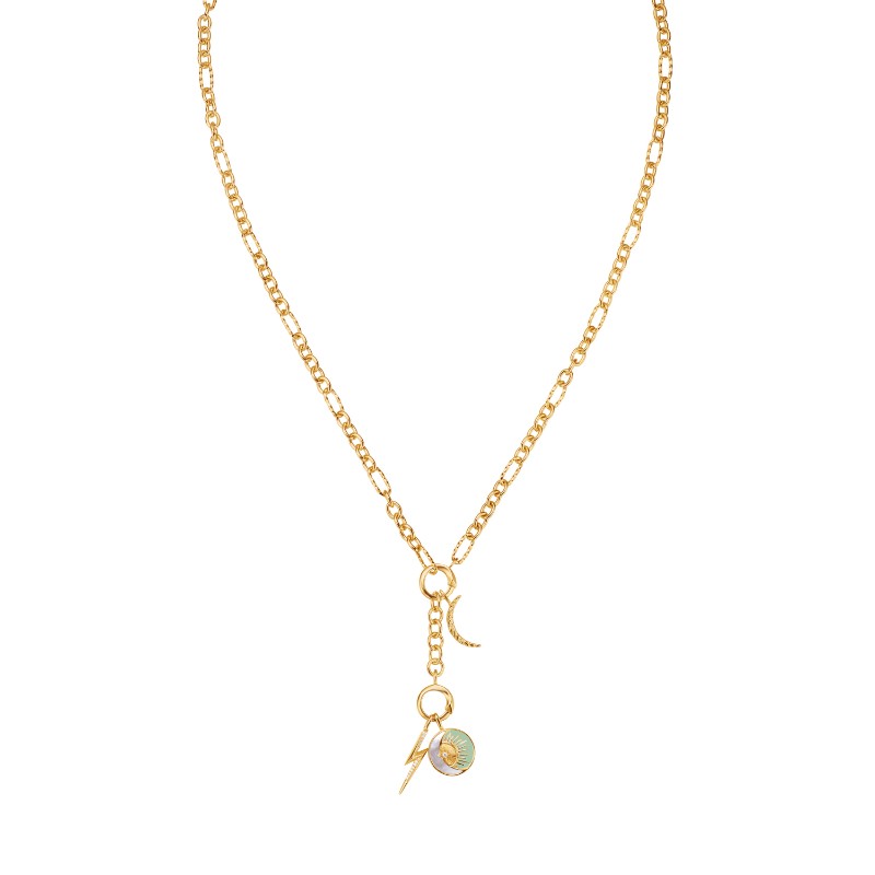 Gold Cosmic Charm Necklace