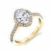 Oval Cut Engagement Ring with Halo - Aaliyah