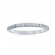 14K White Gold French Pav&eacute; Diamond Band