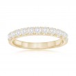 14K Yellow Gold Shared Prong Diamond Band