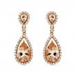 14KR Morganite & Diamond Earrings