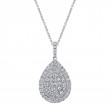 PEAR SHAPED DIAMOND PENDANT
