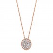 Oval Diamond Pave Necklace