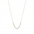 Round Bezel Diamond Smile Necklace