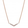 Diamond V Bar Necklace