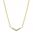 Diamond V Bar Necklace