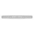 Round Diamond Wedding Band in 14K White Gold