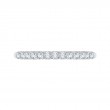 Round Diamond Wedding Band in 14K White Gold