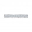 Princess Cut Diamond Wedding band in 14K White Gold