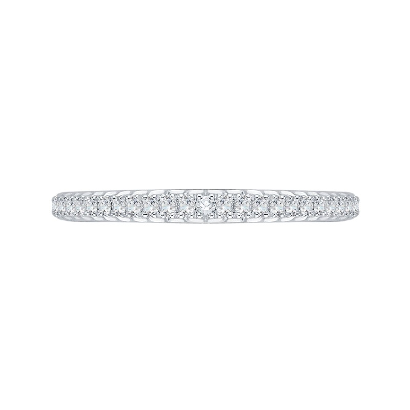 Diamond Half-Eternity Wedding Band in 14K White Gold