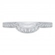 Round Diamond Wedding Band in 14K White Gold