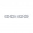 14K White Gold Round Diamond Wedding Band