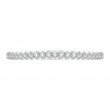 Round Diamond Wedding Band In 14K White Gold