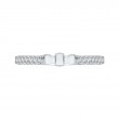 Round Diamond Wedding Band in 14K White Gold