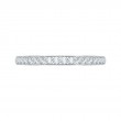 Round Diamond Half-Eternity Wedding Band in 14K White Gold