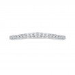 Round Diamond Wedding Band in 14K White Gold