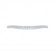 Round Diamond Half-Eternity Wedding Band In 14K White Gold