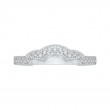 Round Diamond Wedding Band in 14K White Gold