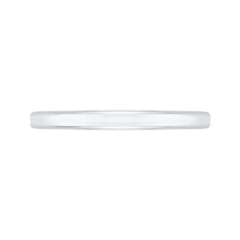 Plain Wedding Band in 14K White Gold
