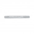 Round Diamond Wedding Band in 14K White Gold