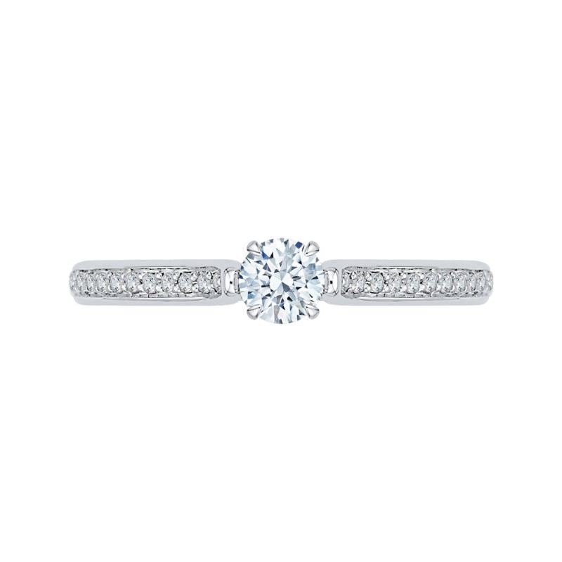 Diamond Engagement Ring in 14K White Gold