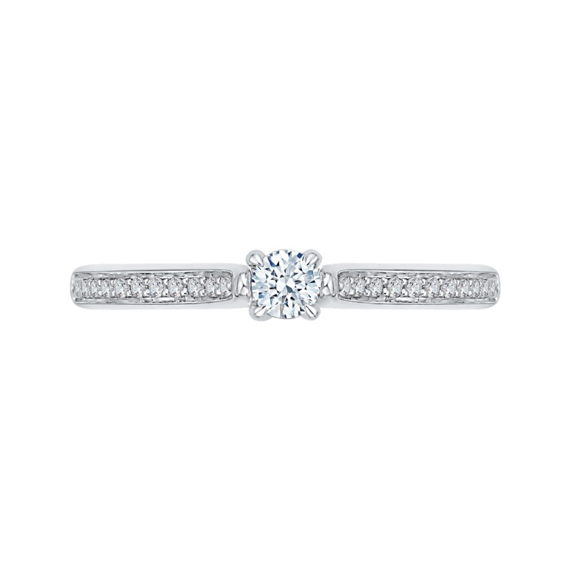 Diamond Engagement Ring in 14K White Gold