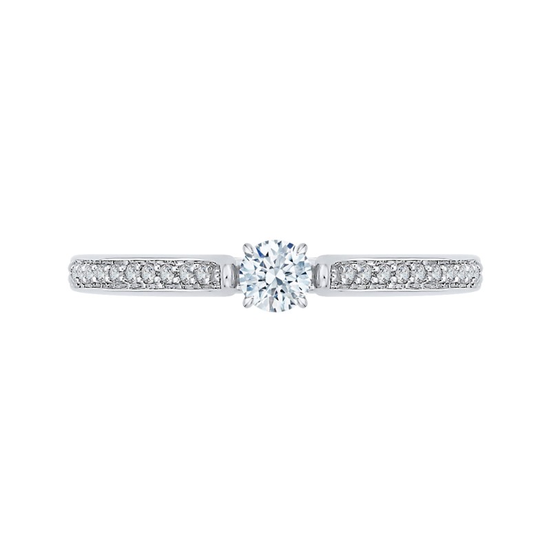 Diamond Engagement Ring in 14K White Gold