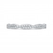 Diamond Criss-Cross Wedding Band in 14K White Gold