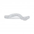 Round Diamond Wedding Band in 14K White Gold